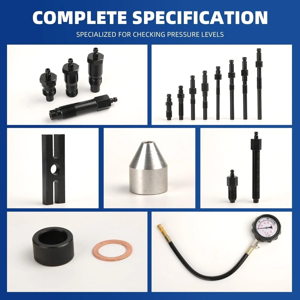 17pc Diesel Engine Compression Tester Kit, Diesel Compression Teste... Fast Ship