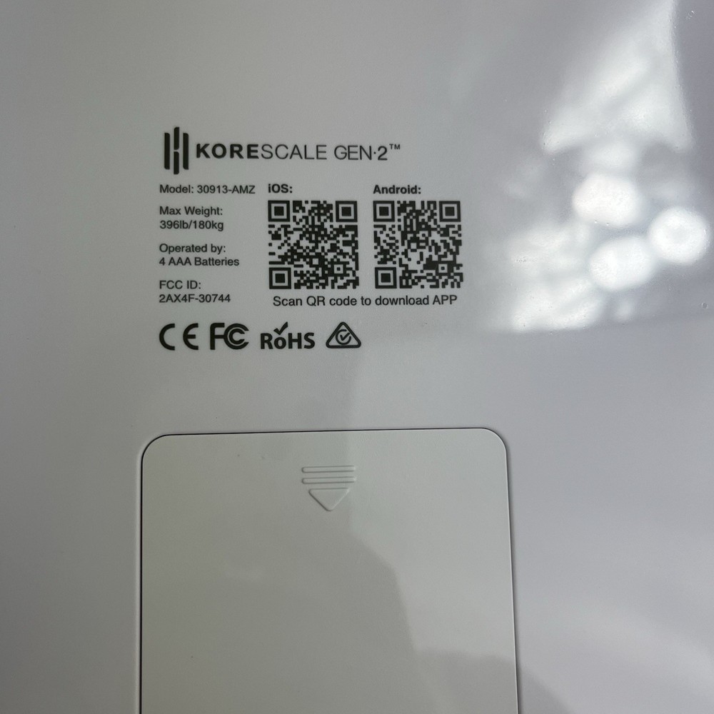 Korescale Gen 2 Digital Body Weight Smart Scale (White)