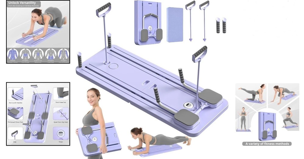 Pilates Multifunctional Ab Core Trainer Abdominal Workout Board Exercise Set