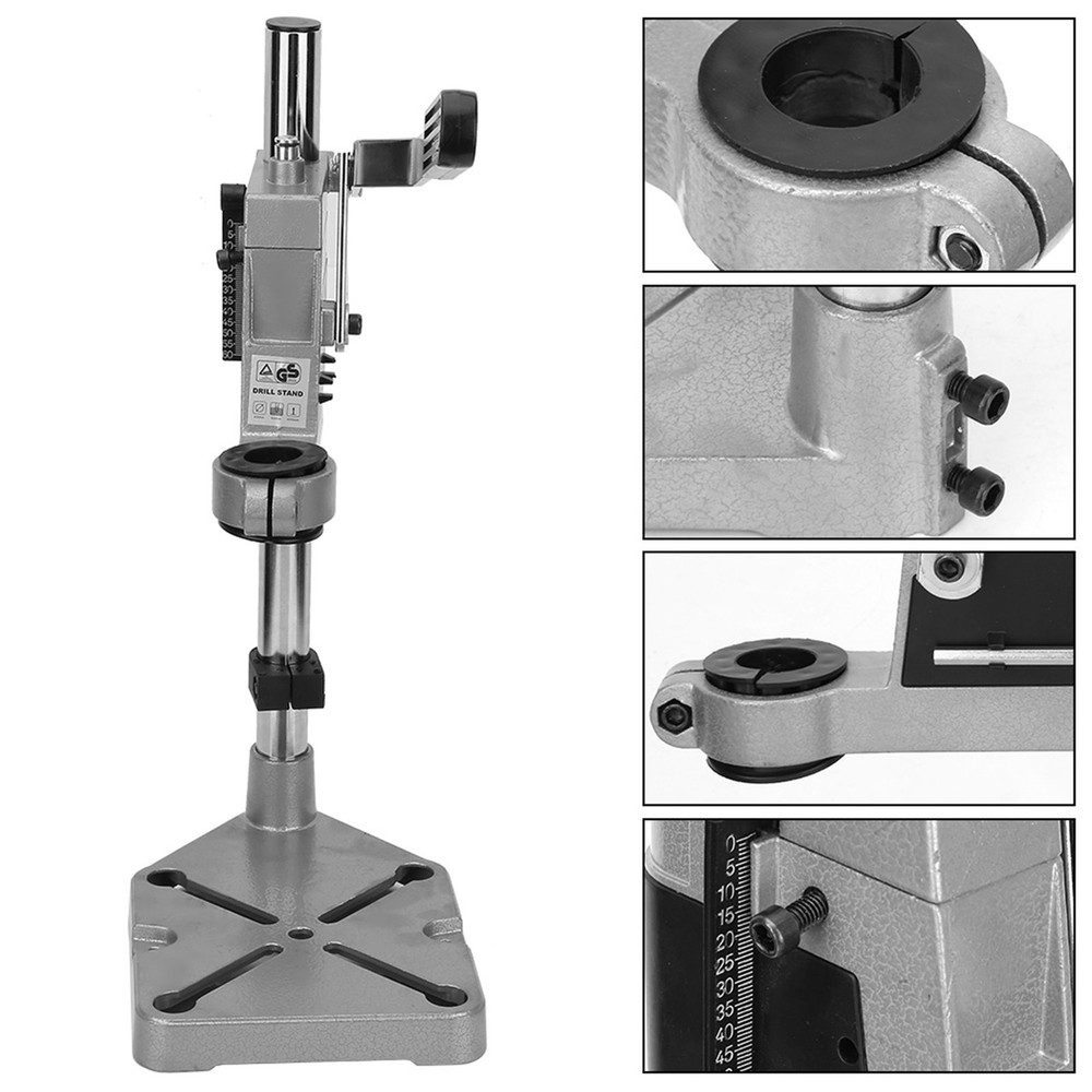 Adjustable Drill Press Bench Stand Workbench Pillar Clamp Universal Holder Tool