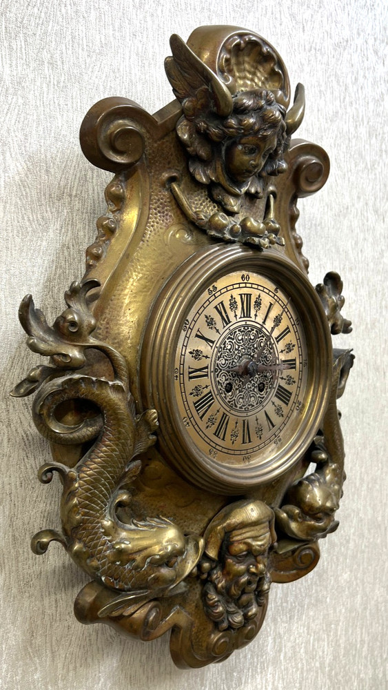 Rare Antique Gustav Becker Wall Clock *