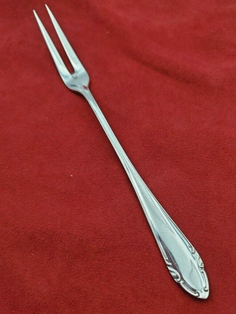 German 800 Silver 2 Tine Meat Serving Fork   #12002
