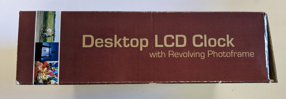 Desktop Lcd Clock with Revolving Photoframe