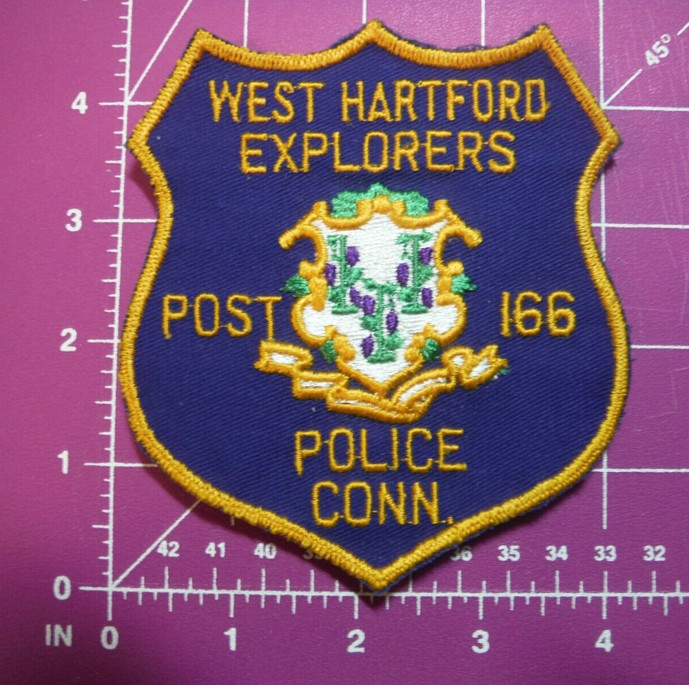West Hartford Connecticut Police Explorers Post 166 vintage patch