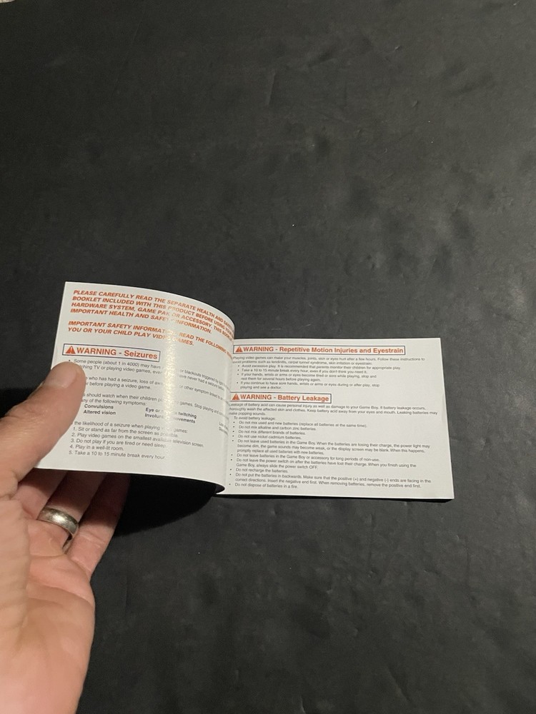 Shark tale gba Manual only