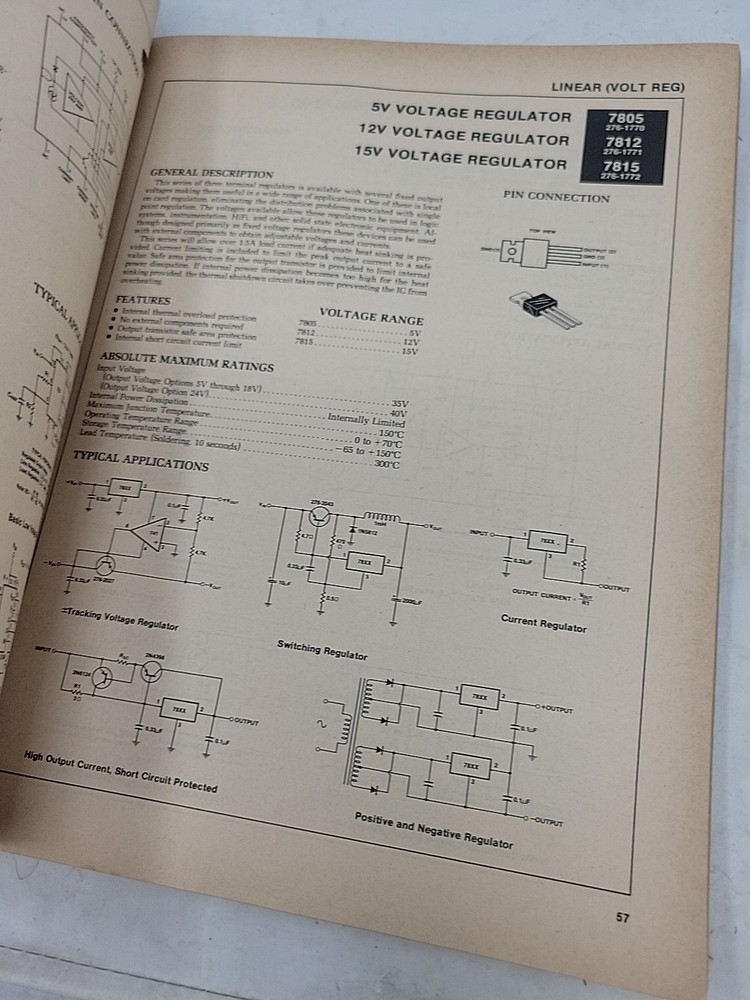 Radio Shack Archer Semiconductor Reference Guide 1984 Edition. 100k Semicond Sub