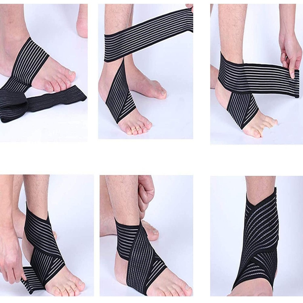 VBQFDPH Extra Long Elastic Knee Wrap Compression Bandage Brace Support for...