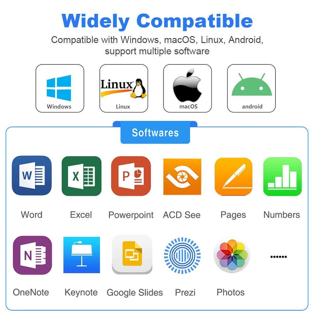 N76 Long Range Presentation Remote Wireless Presenter Slide Advancer with red...