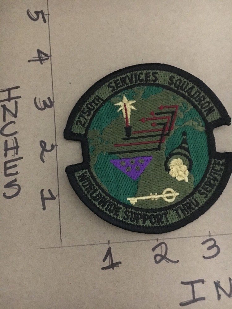 USAF 2750th Services Squadron subdued patch 5/3/25