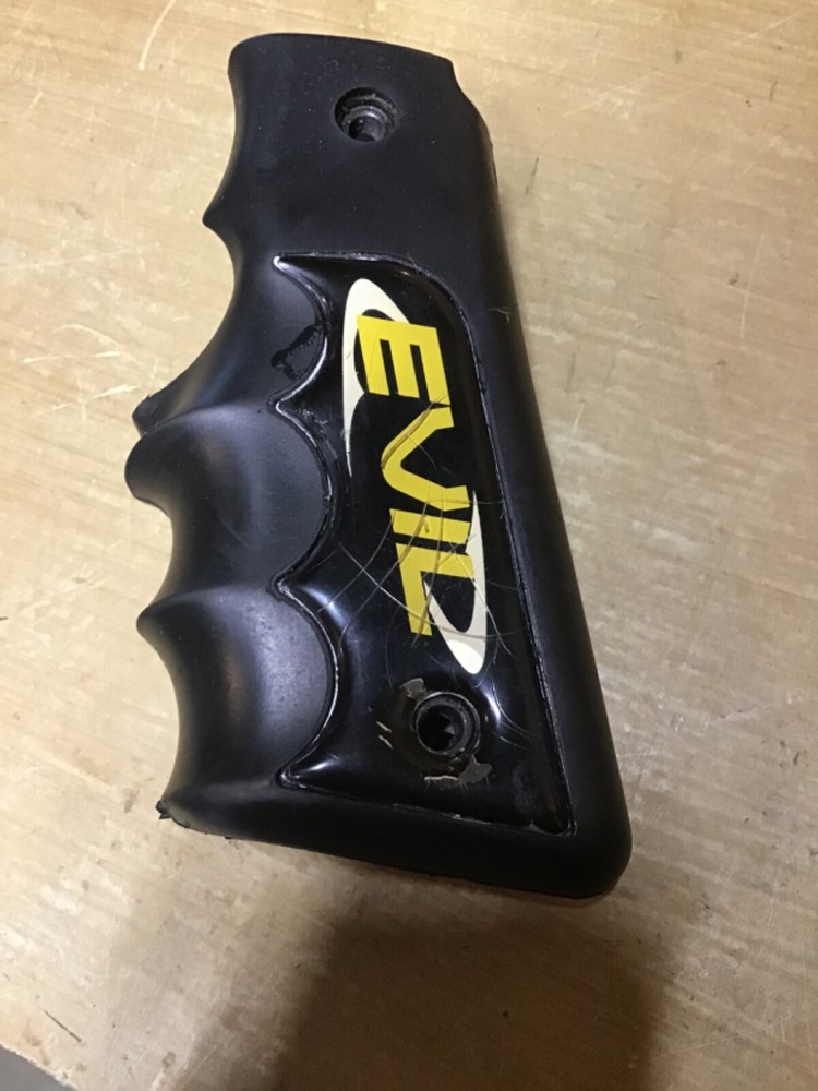Black evil paintball gun marker 45 grips