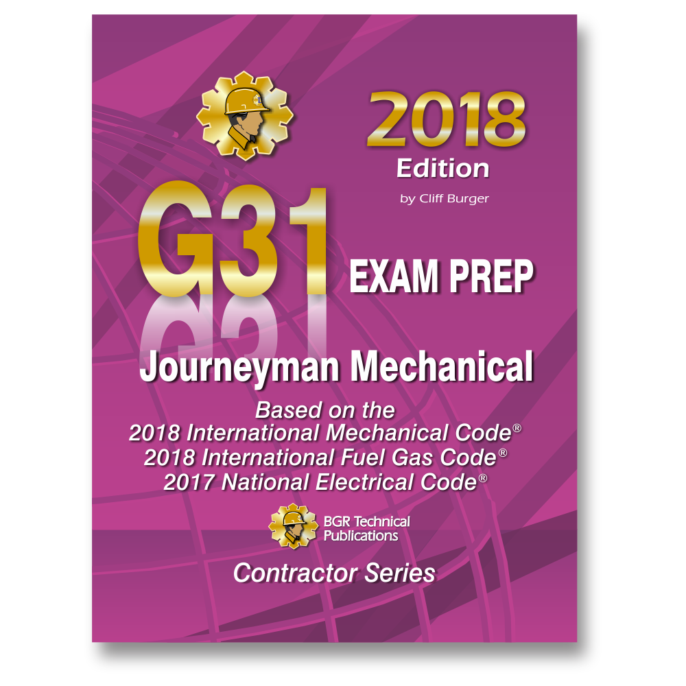 ICC G31 Journeyman Mechanical Exam 2018 Workbook Study Guide 2018 Paperback