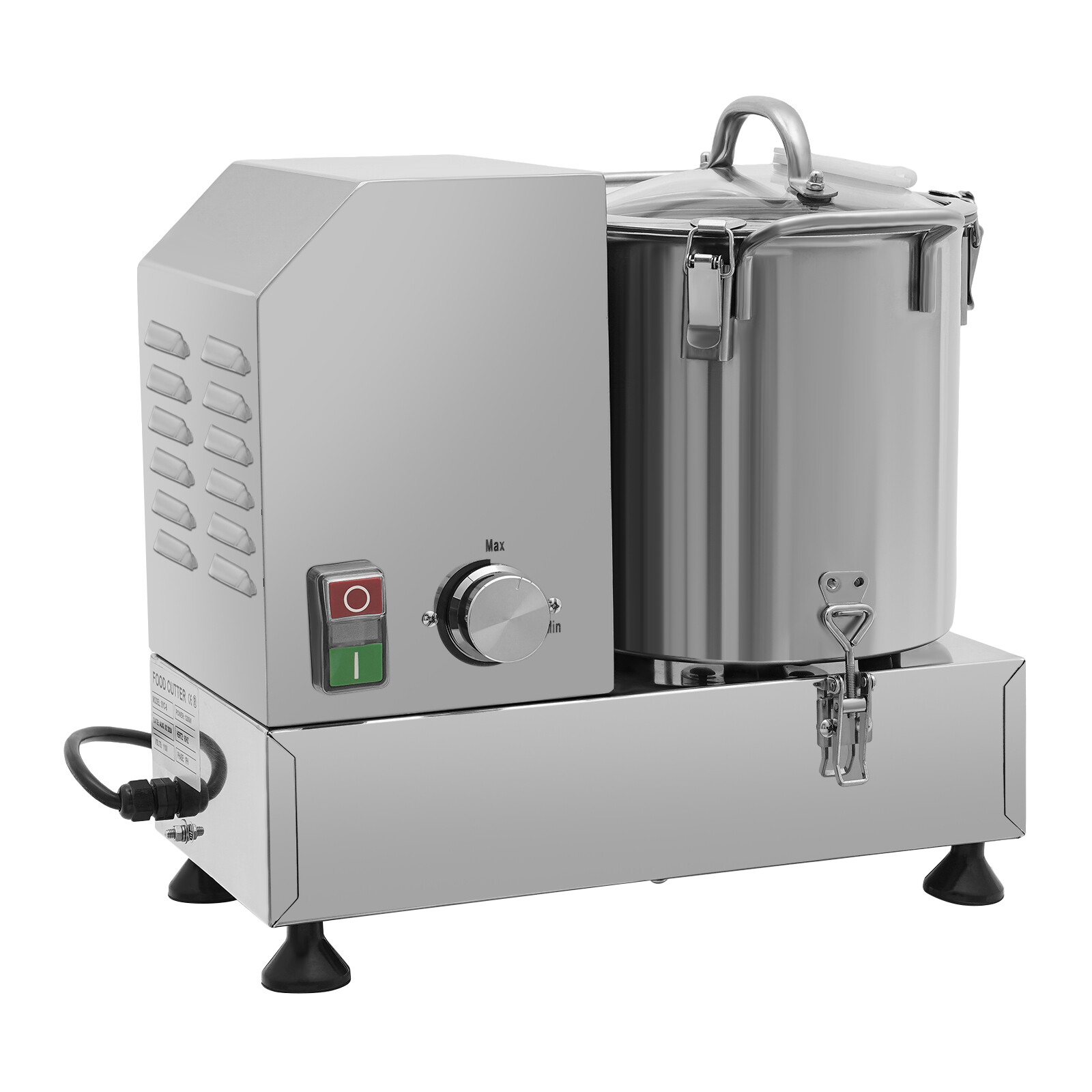 6L Commercial Food Processor Electric Vegetable Fruit Meat Cutter Food Chopper