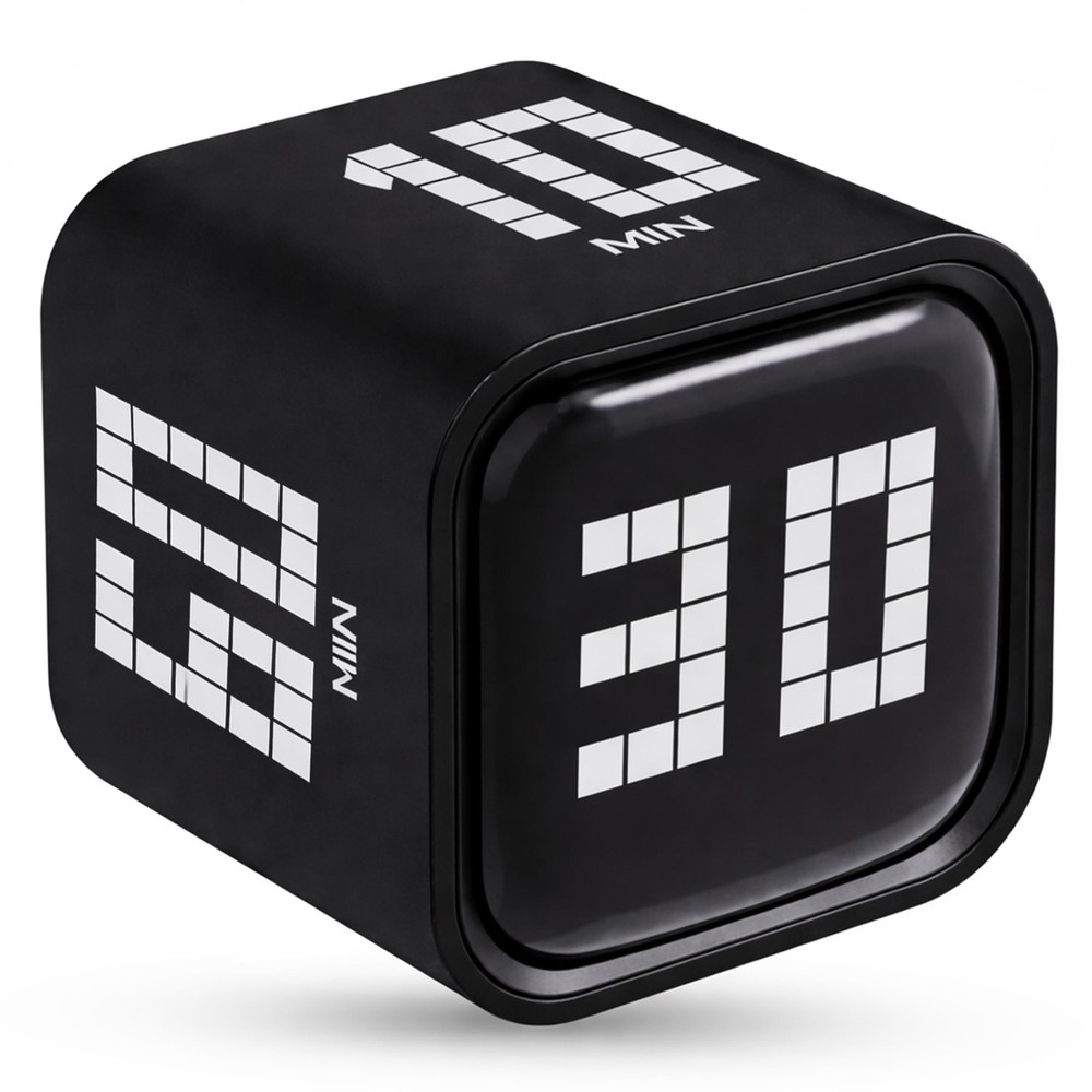 Digital Pomodoro Timer Cube, Rechargeable TypeC Productivity Countdown Clock ...