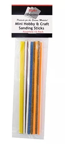 Flex-I-File 101 Hobby & Craft Mini Sanding Sticks (15pcs) - US