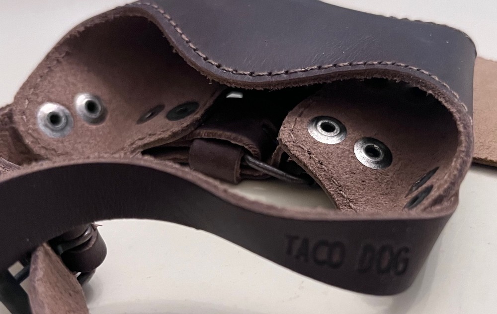 Stockyard Exchange Leather Adjustable Taco Dog Small Muzzle NEW