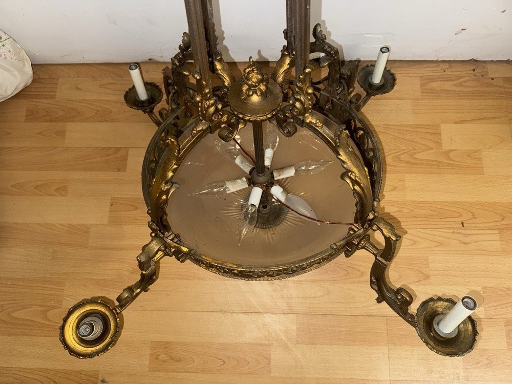Antique Brass Chandelier