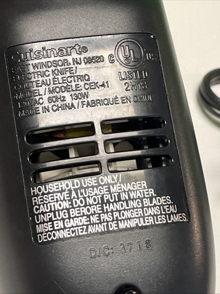 Cuisinart Electric Knife Motor Replacement CEK-41 Handle