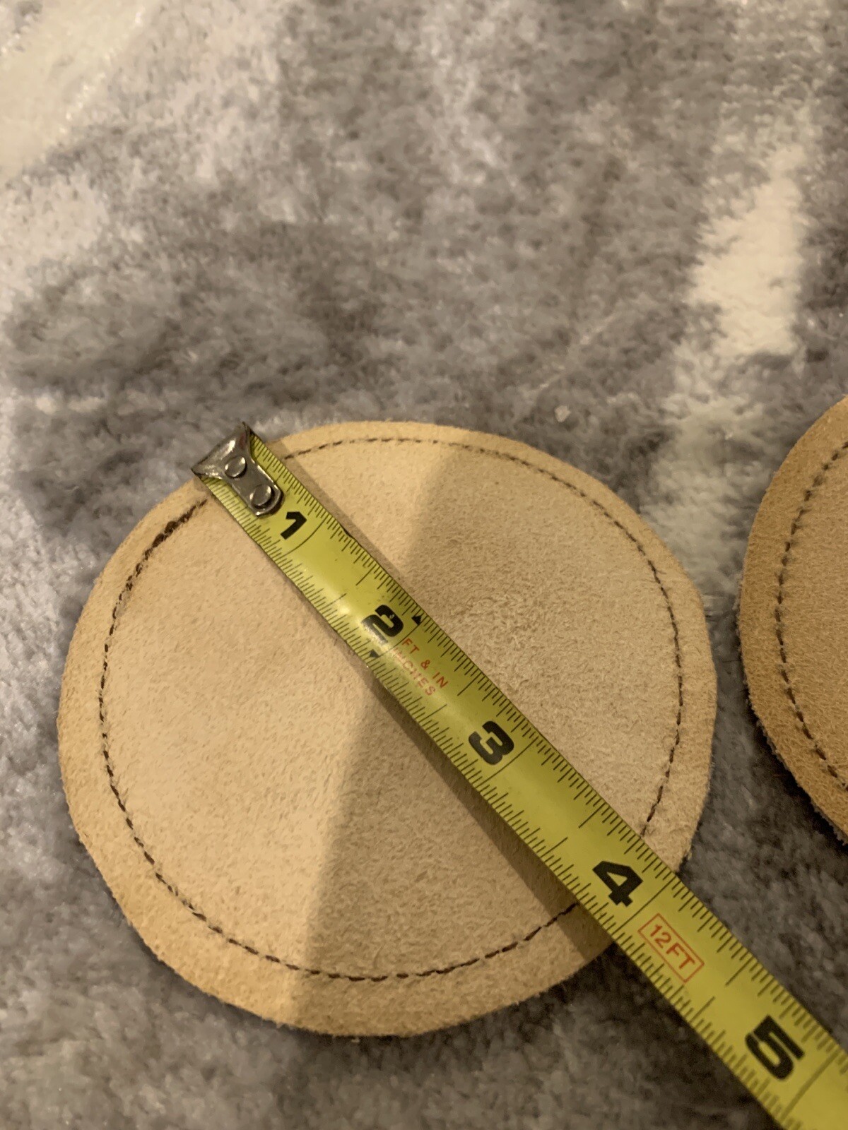 2 Cowhide Coasters. Southwest Barware.