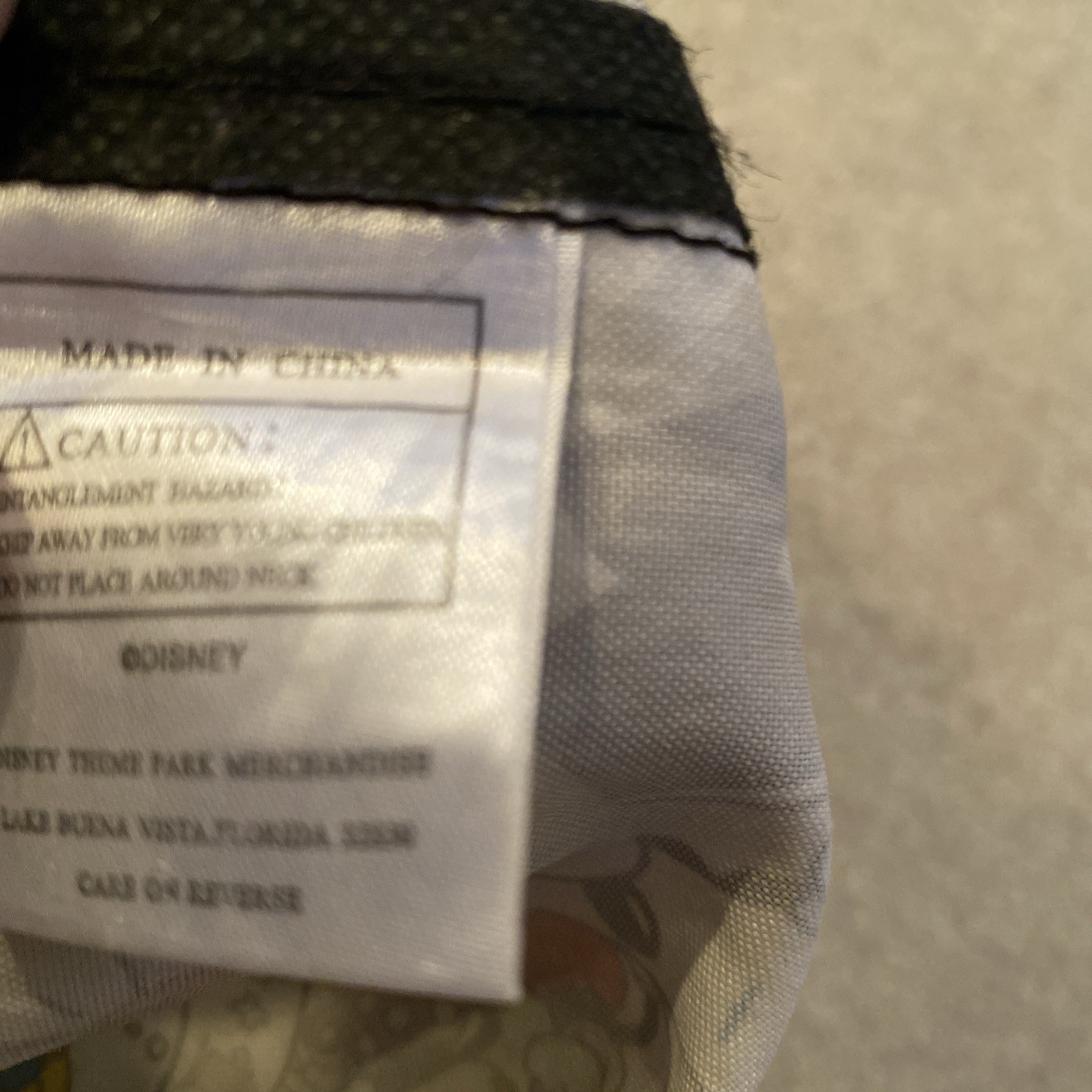 Walt Disney World Parks Drawstring Backpack Comic Strip Mickey Mouse Cinch Bag