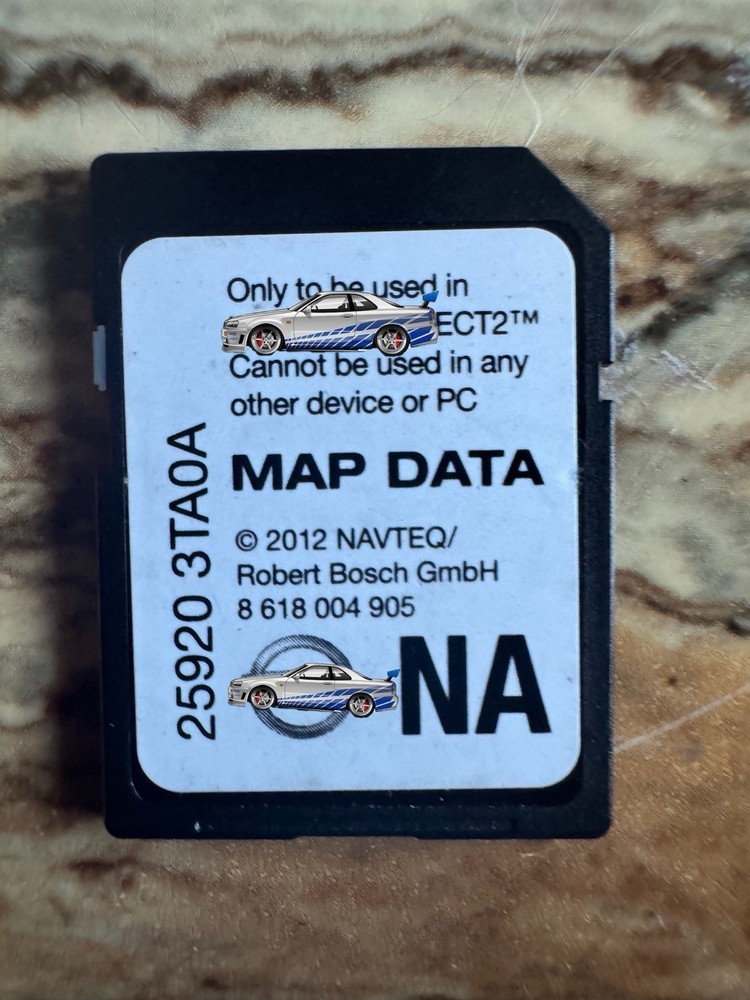 Map Data SD Navigation Card 25920-3TA0A