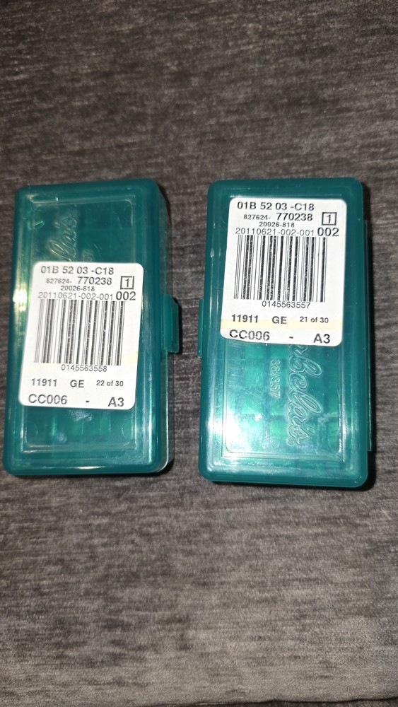 Cabelas 403 Green 357 Cal 50 Round Ammo Boxes 2 New Wt