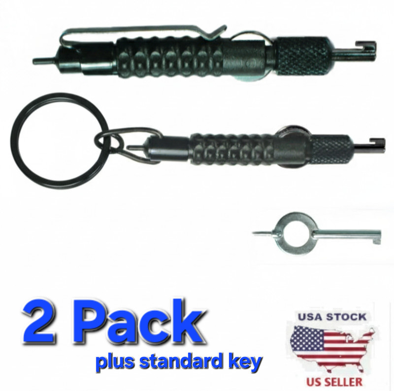 Extended Maximum Security Handcuff Key 2 pack & Standard Key Pack