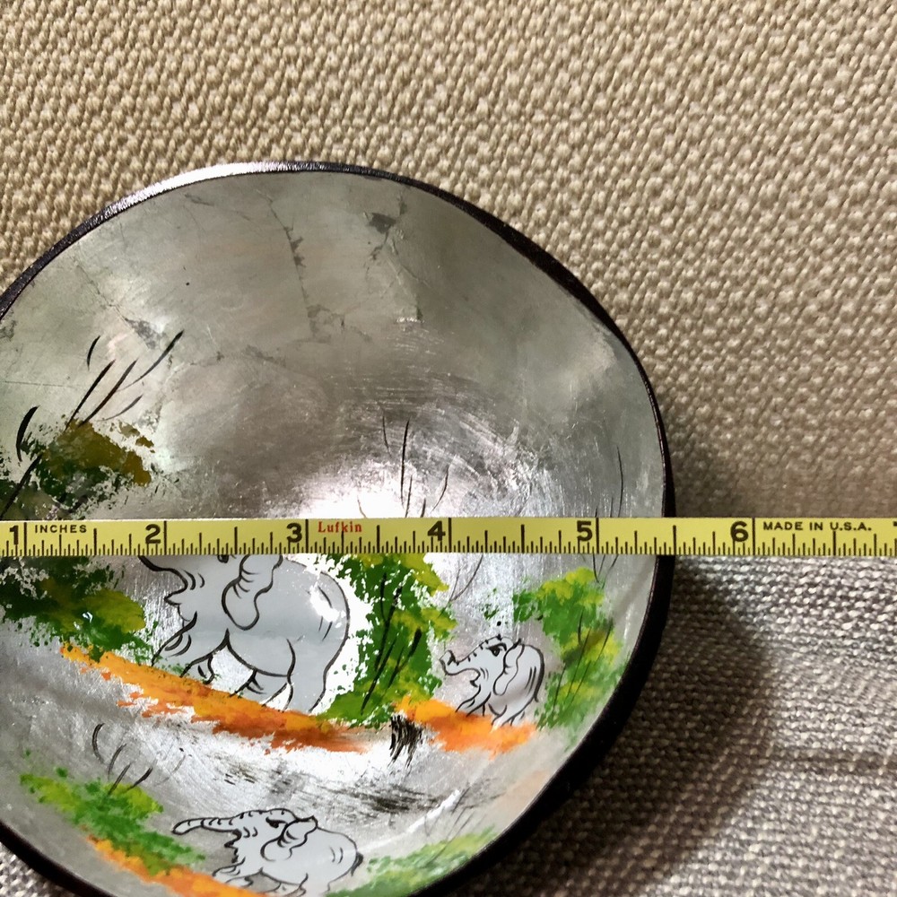 Handpainted Gourd With Elephants