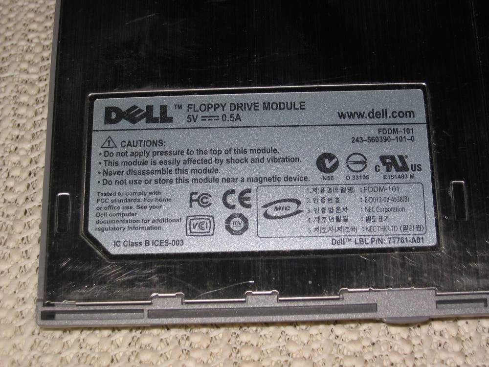Dell FLOPPY DRIVE MODULE FDDM-101