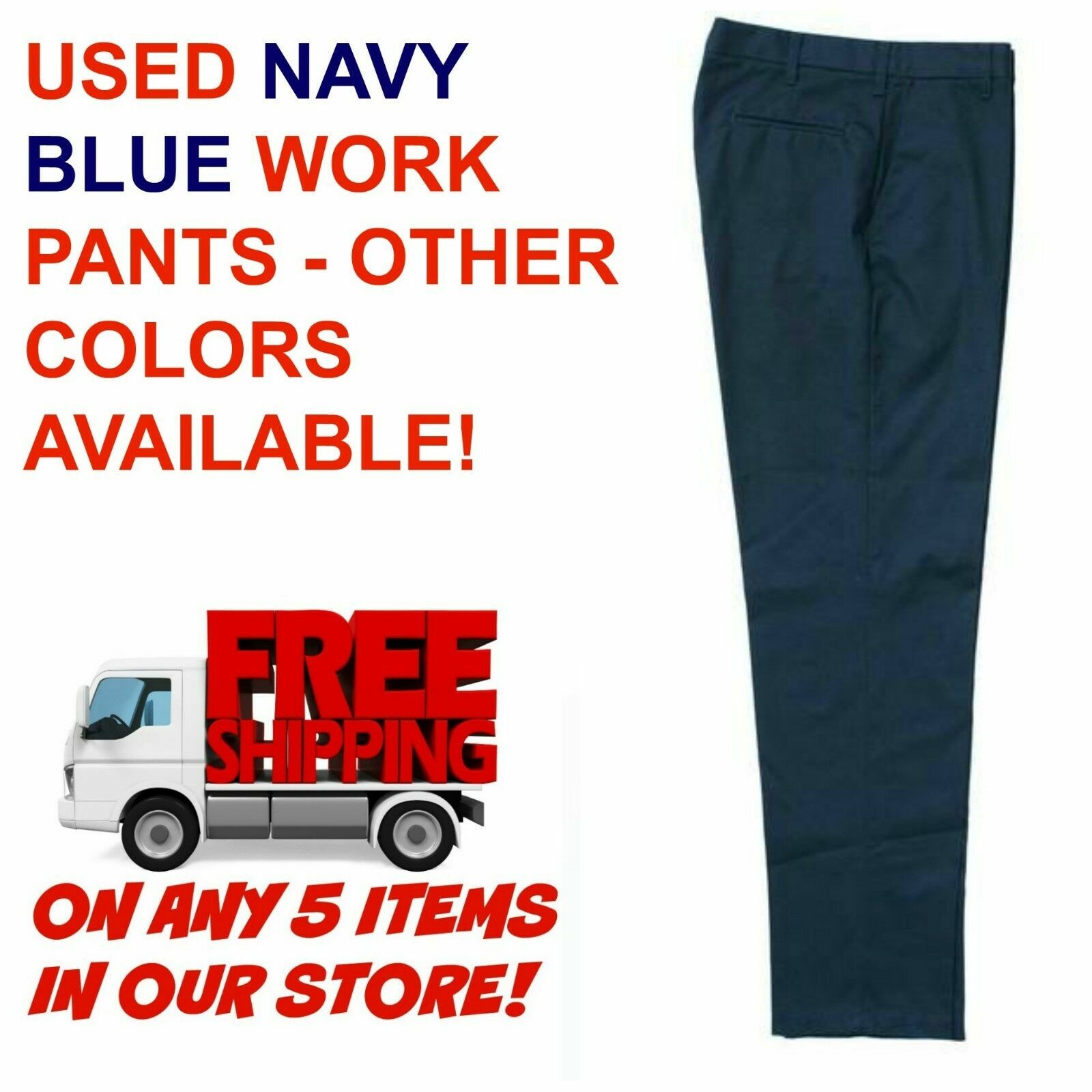 Used Uniform Work Pants Cintas Redkap Unifirst G&K Dickies and others NAVY
