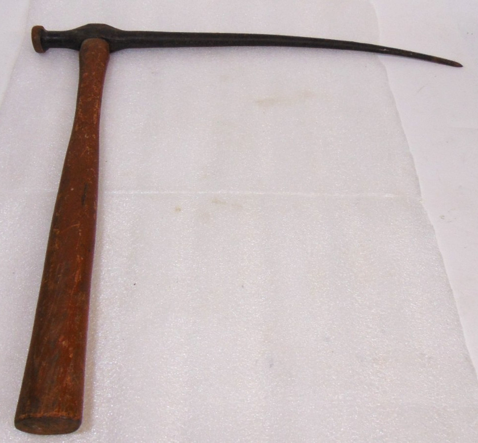 16" Long Picking Hammer Tool Auto Body Pick Wood Handle Vintage Cobblestone VTG
