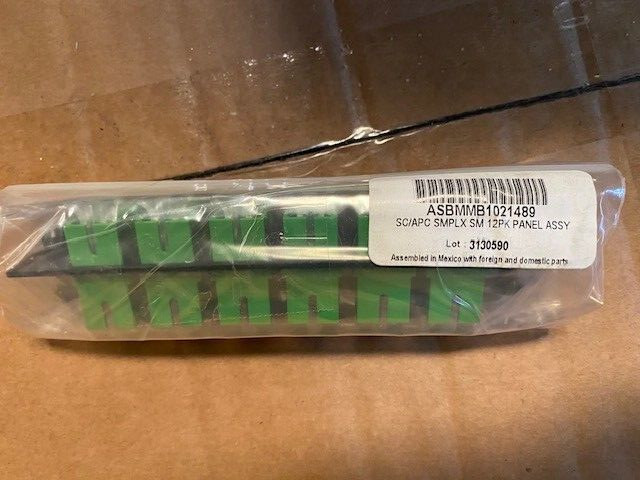 ASBMMB1021489 Telect SC/APC SMPLX SM 12PK PANEL ASSEMBLY (NEW)