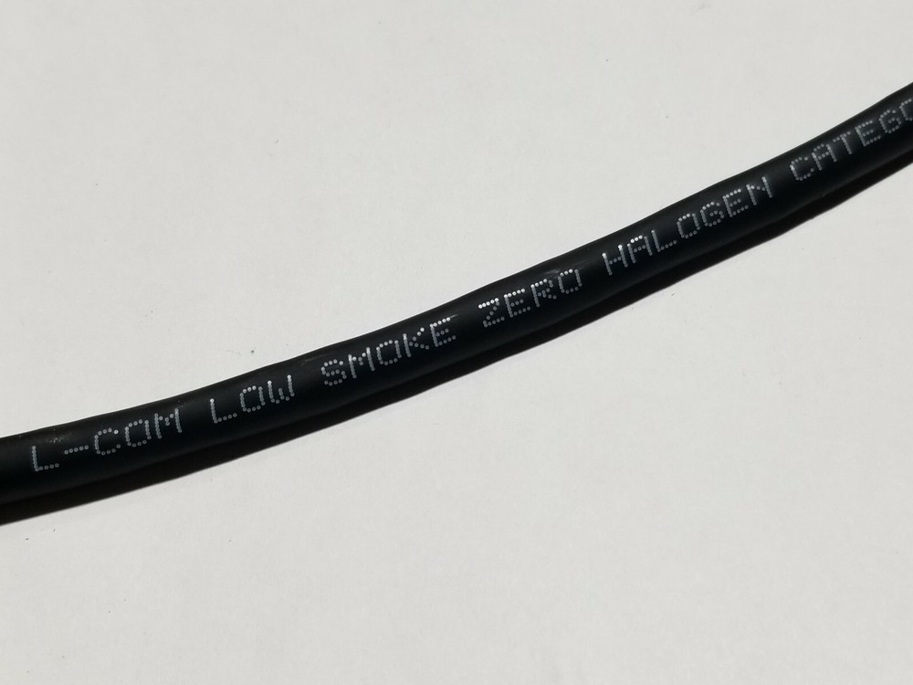 L-com TFCLS2004 26/4P Cat5E F/UTP Zero Halogen Network Cable LSZH Black /50ft