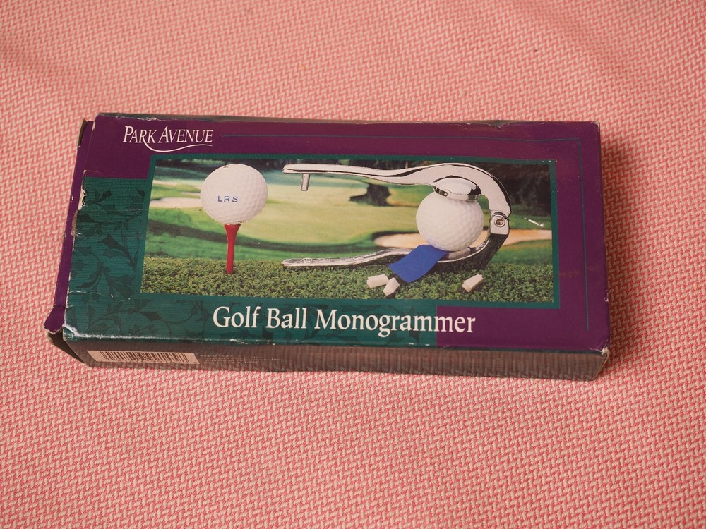 Park Avenue Golf Ball Monogrammer Kit Used
