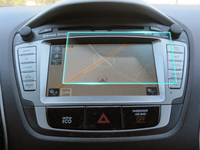 Crystal Clear Screen Protector for 2013 Hyundai Tucson Vehicle Navigation