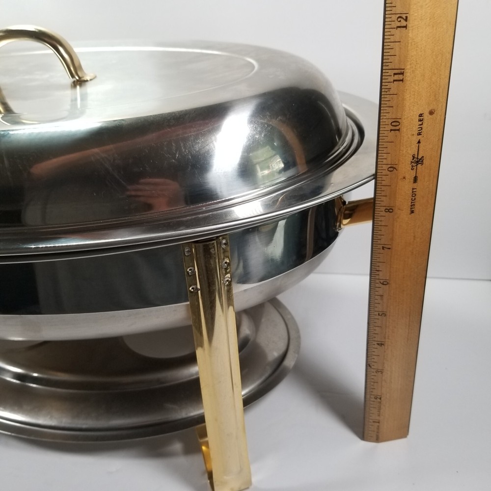 Sunnex Footed Chafing Dish Buffet Server Warming Tray Double Burner 18" x 12"