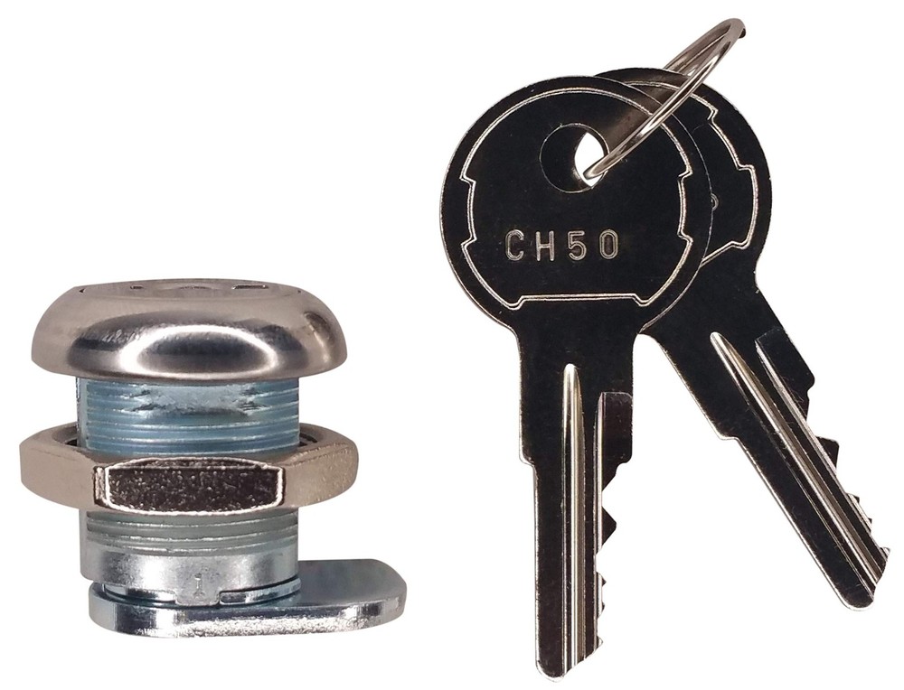 JQuad (2 Pack Keyed Alike) Truck Tool Box Locks 2 - Alike, Silver