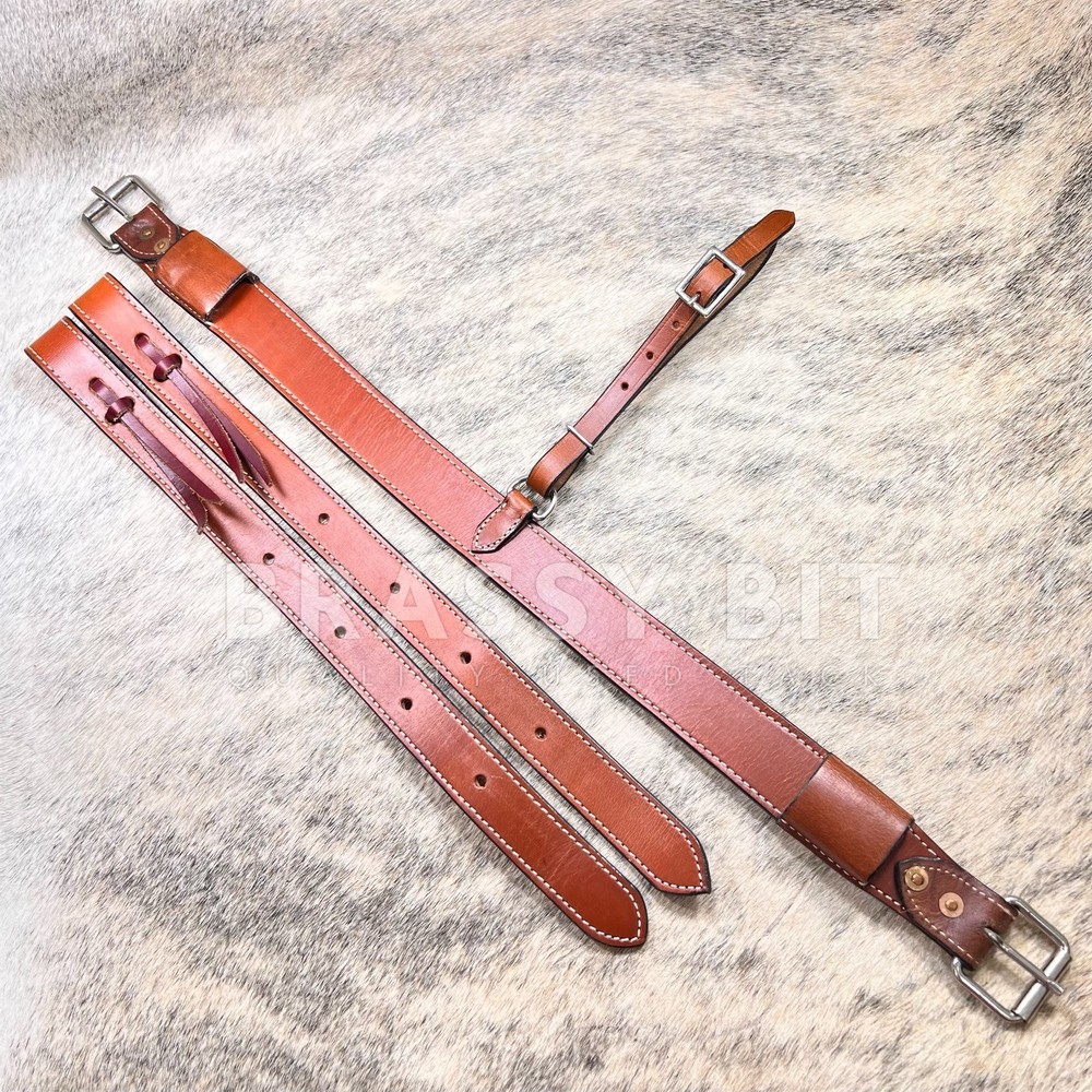 29" Pony Leather Back Cinch w/ Rigging