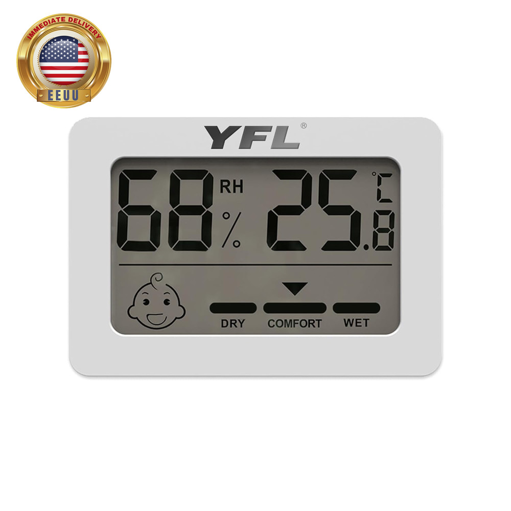 Digital Hygrometer Thermometer,Indoor Thermometer with Comfort Indicator,Pratica