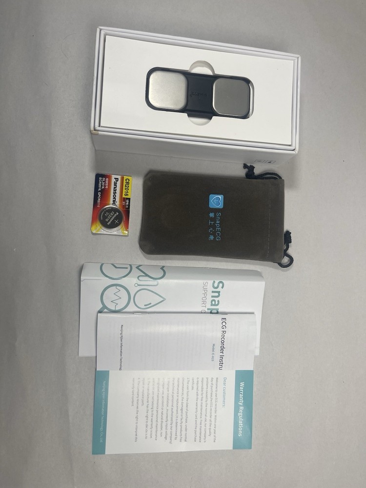 SnapECG Recorder Model E-H19 New Open Battery Included Tested