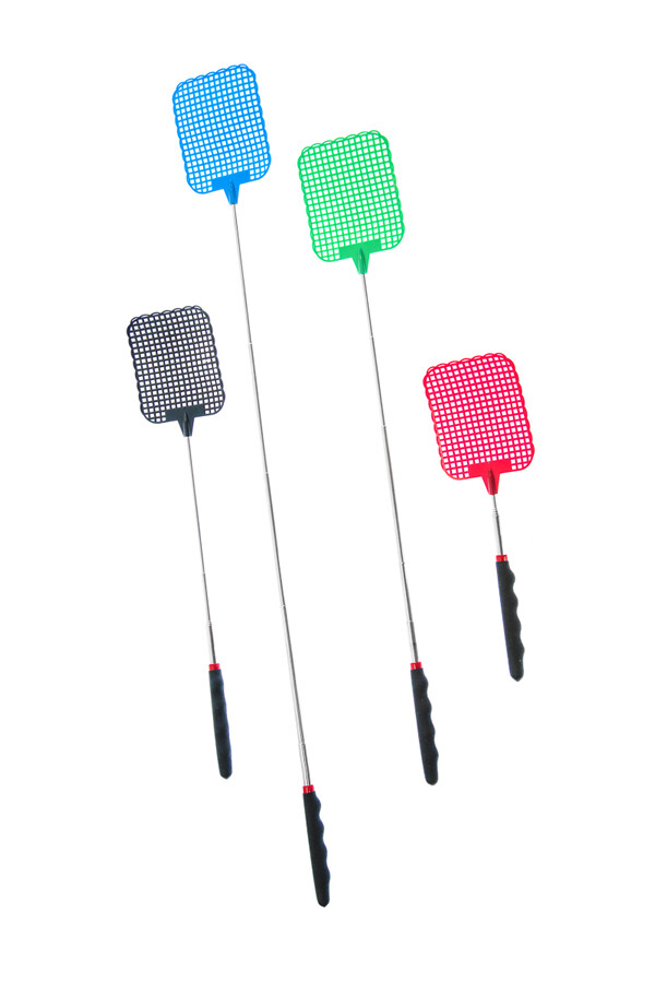 2pc Telescopic Telescoping Fly Swatter Bug Mosquito Insect Killer Extends to 28"