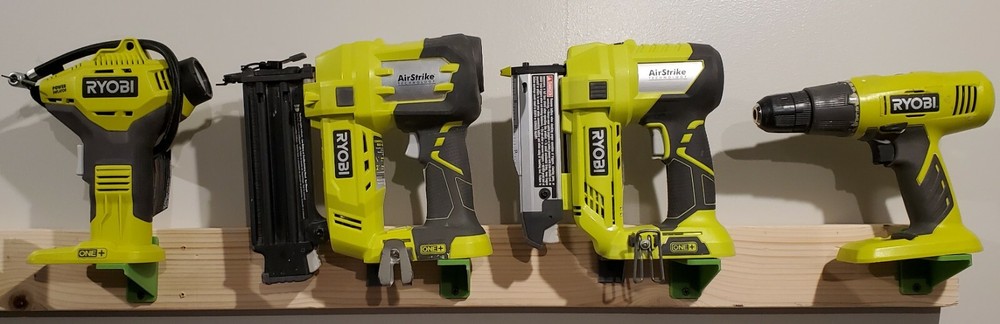 Ryobi 18V Tool mount [2 set]. Pegboard. Holder. Heavy duty. Large tool