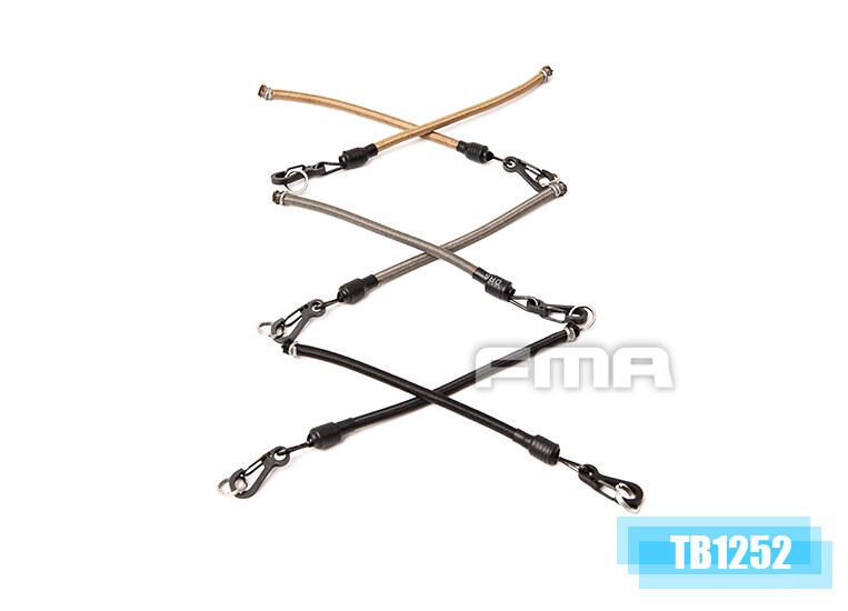 FMA Fixed NVG VAS ARC Hook Loop Bungees Replacement for Helmet TB1252 BK/DE/FG