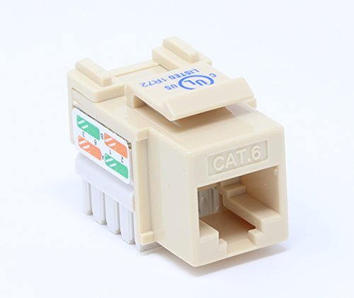 RiteAV CAT6 Keystone Jack Ivory Punchdown (110 Type)
