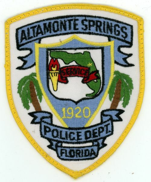 FLORIDA FL ALMONTE SPRINGS POLICE NICE PATCH SHERIFF