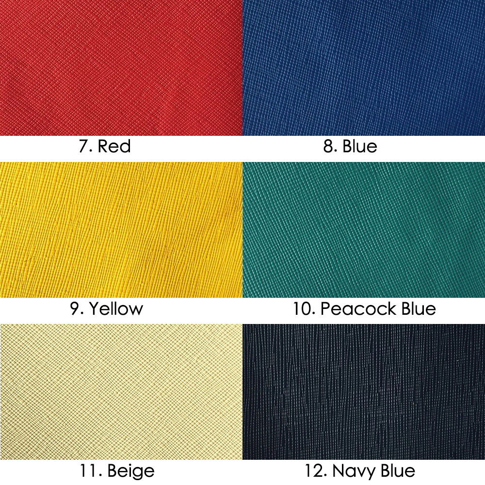 Full Grain Color Taiga First Layer Leather Craft Material Cross Pattern Cowhide