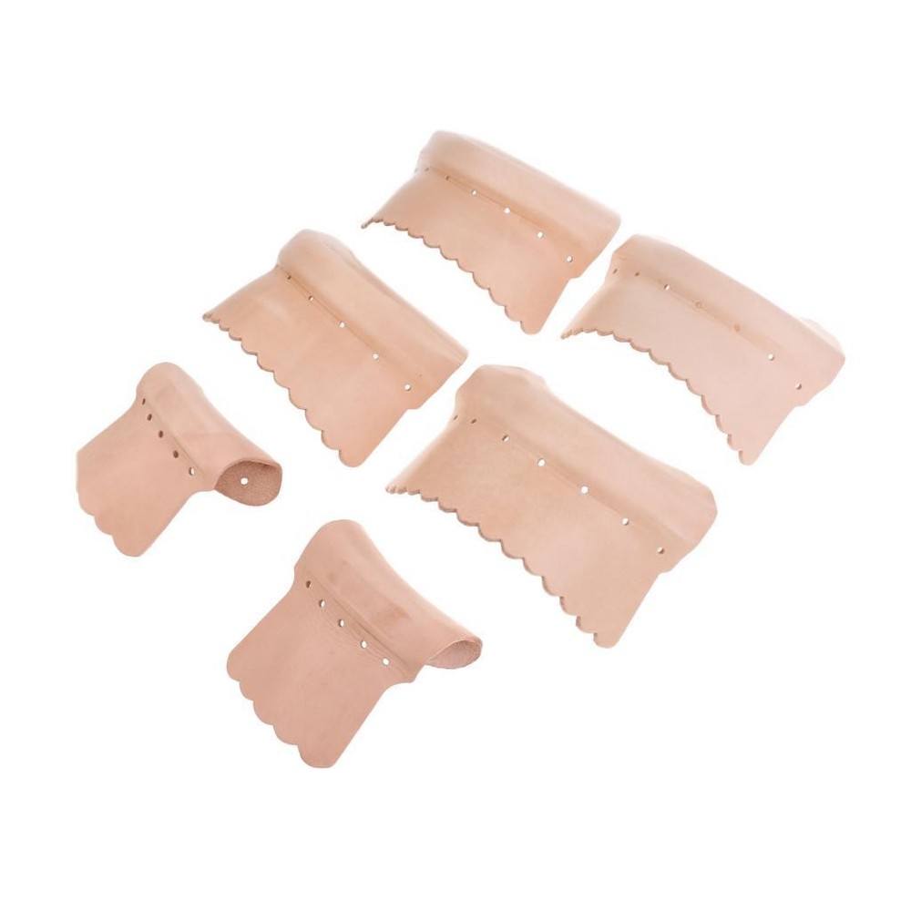6 Pcs Leather Pool Snooker Billiards Table Pockets Leather