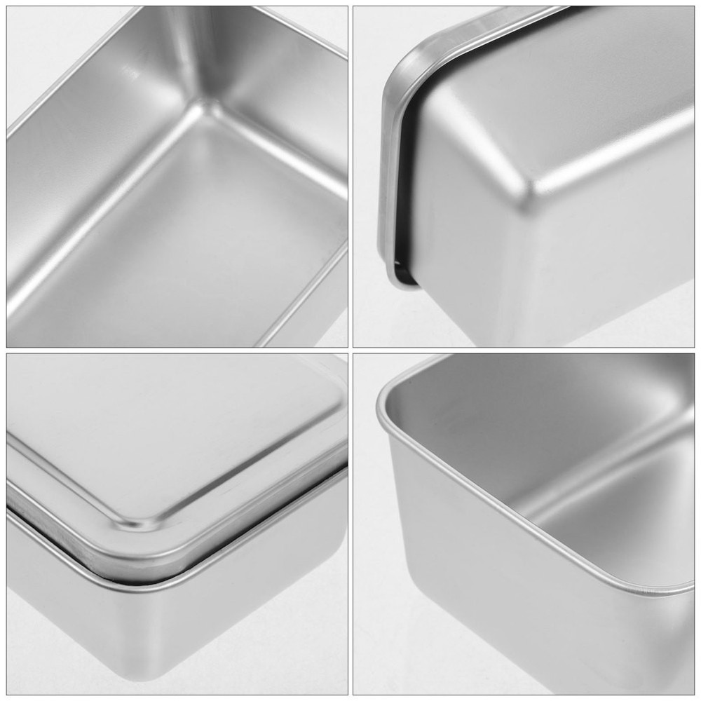 2 Pcs Cake Baking Pan Reusable Food Storage Container Bread Trays for Kitchen