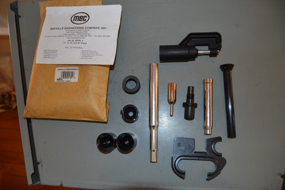 COMPLETE MEC JR. SHOTSHELL LOADER 20 GAUGE RELOADING CONVERSION KIT P/N 845220