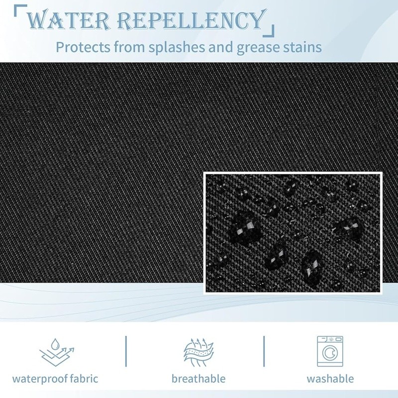 3 Pack Server Apron W/ Large Pockets Durable Polyester Kitchen Workwear New