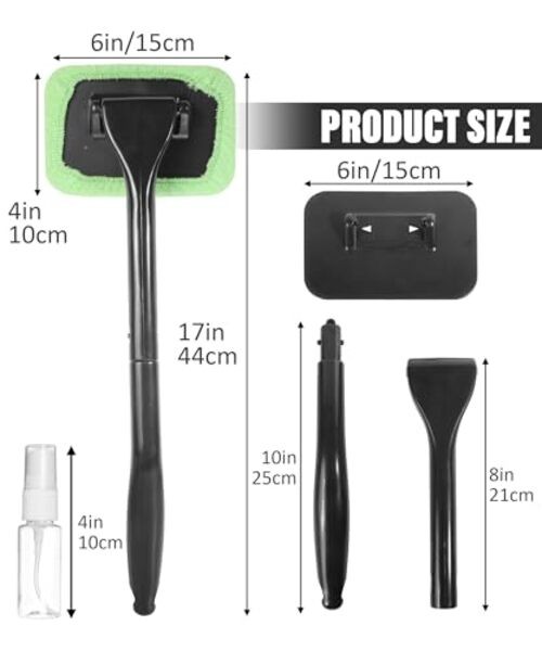 RACOONA Windshield Cleaning Tool,Car Cleaning Window Tool,Car Window Cleaner